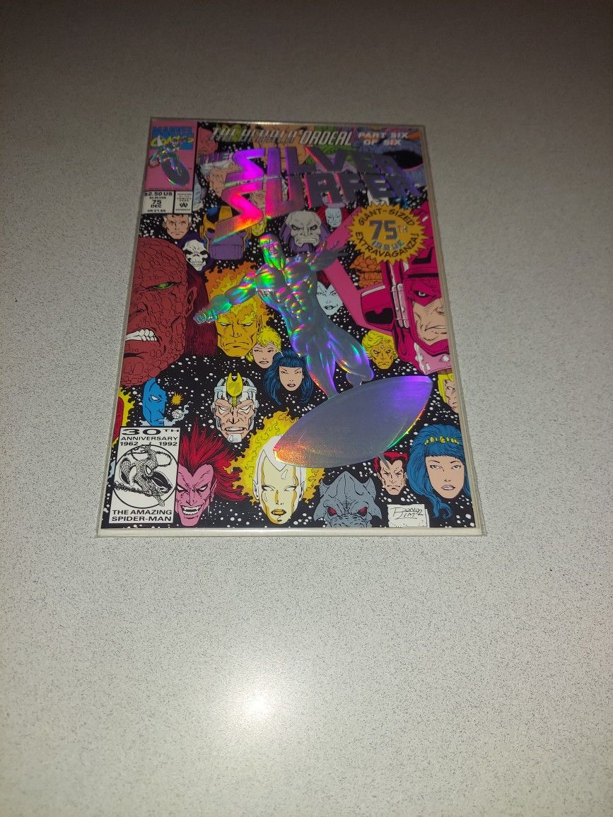 1992 THE SILVER SURFER COMIC BAGGED AND BOARDED