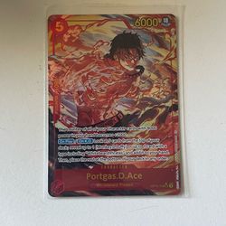 One piece TCG OP-016 single card Portgas.D.Ace Secret Rare Alternate Art