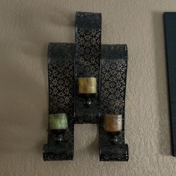 Candle Holders With Mirror Set…