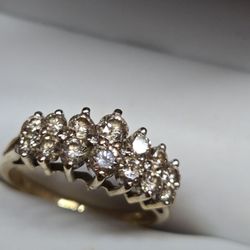 14K Gold Natural Diamonds 