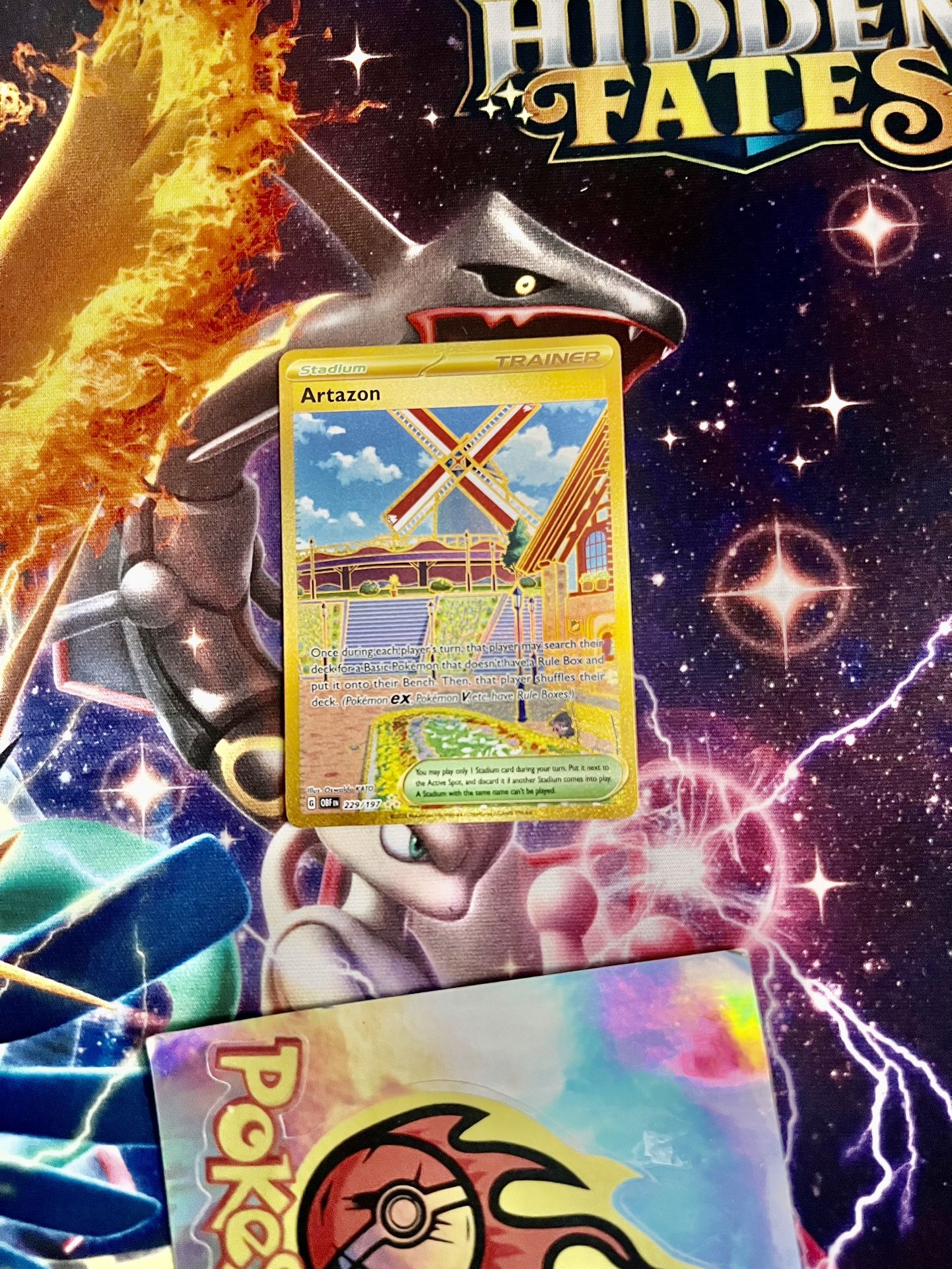 Pokemon Artazon Trainer stadium gold card Obsidian Flames for Sale in Pico  Rivera, CA - OfferUp