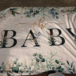 Oh Baby, Backdrop For Baby Shower