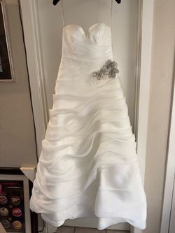 Galina Signature Fairytale Softwhite Strapless Wedding Dress