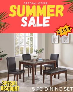 5 PC DINING TABLE