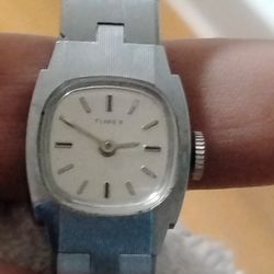 Vintage Silver Timex Ladies Watch