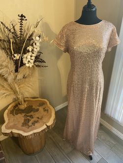 Vestido rose gold