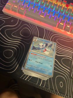 Pokémon cards stack