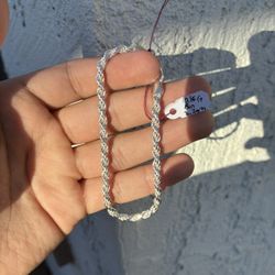 925 Silver Rope Bracelet 