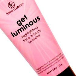 Femme Couture Brand get luminous Highlighting Face Body Luminizer Cream FULL SZ 2.2 oz NEW Pink Sparkle Shade Illuminates silky-smooth