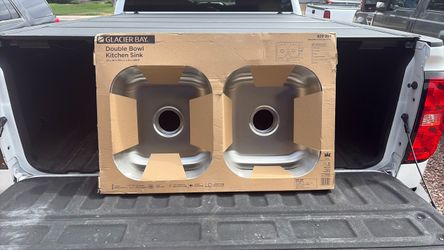 Glacier Bay double bowl kitchen sink