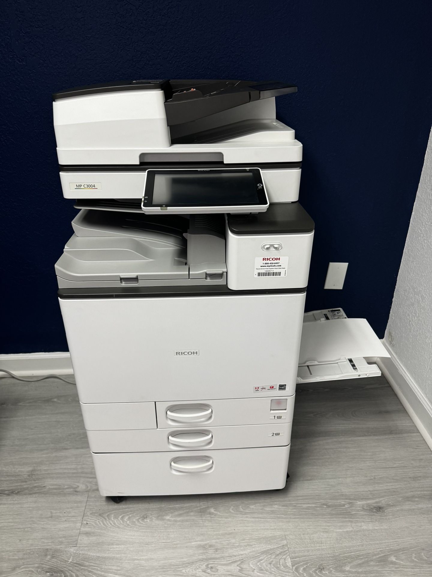 Commercial Color Copier Laser Ricoh Mp C3004