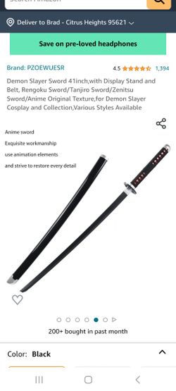 Anime, Demon Slayer Bamboo Blade Sword