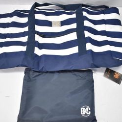 Bang & Carsen Extra Large Utility Tote Beach Bag w Top Zipper Closure Waterproof