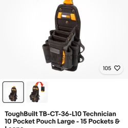toghbuilt tool pauch 10 pockets