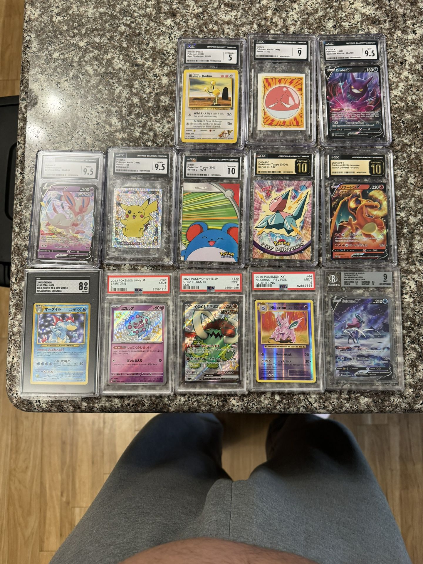 pokemon card collection. 