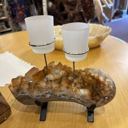 Citrine Candle Holder 