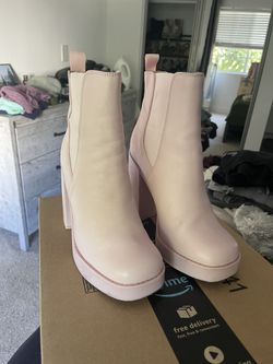 Light Pink Steve Madden Booties