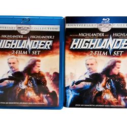 Highlander 1 & 2 blu-ray The 25th Anniversary Collection Sean Connery New