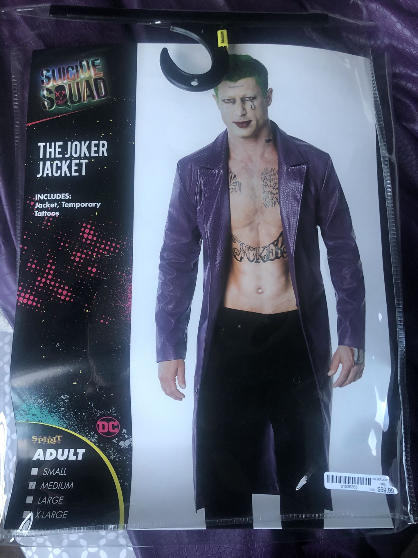 Jared Leto joker purple vest