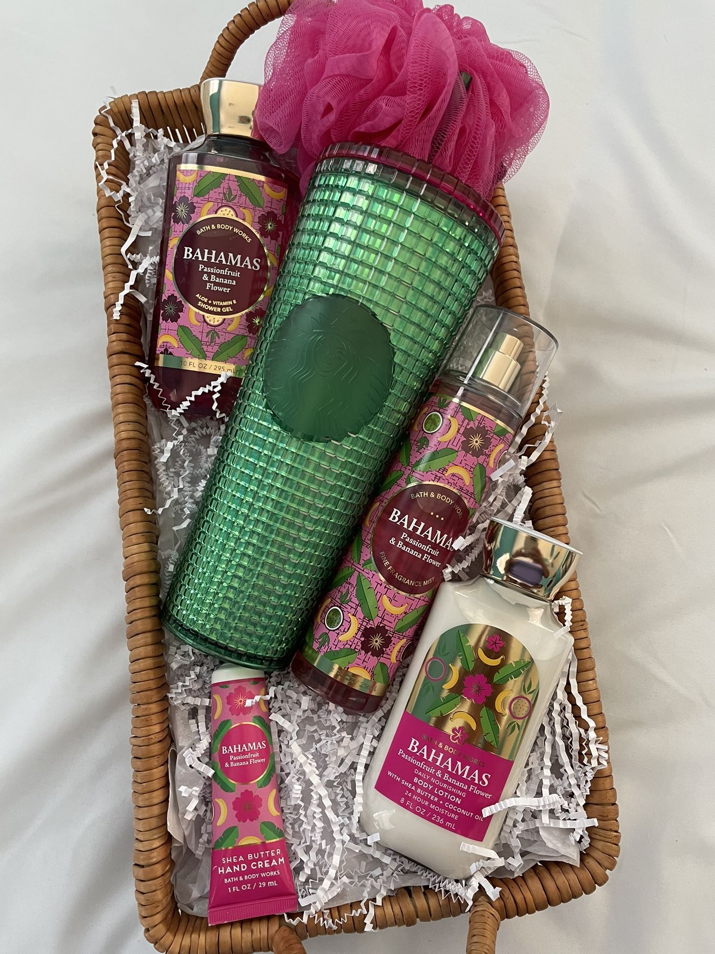 Starbucks Tumbler & BBW Bath Set
