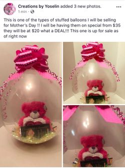 Gift wrapped in a balloon