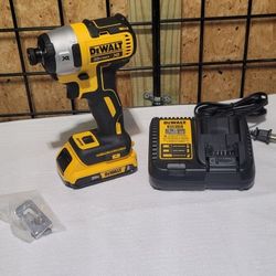 DEWALT
20V MAX XR Cordless Brushless 3-Speed 1/4 in. Impact Driver with 20V 2.0Ah Compact Battery and 12V to 20V MAX Charger