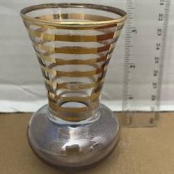 Vintage Mid Century Bartlett Collins Mini Iridescent Purple Vase