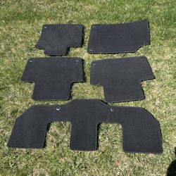 2016-2026 Volvo XC90 Black Carpet Floor Mats 5pc Set, 3rd Row 