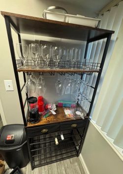 Wine Cabinet With Glasses