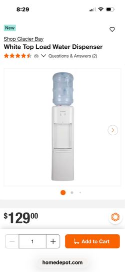 Glacier Bay Top Load Water Dispenser in Black