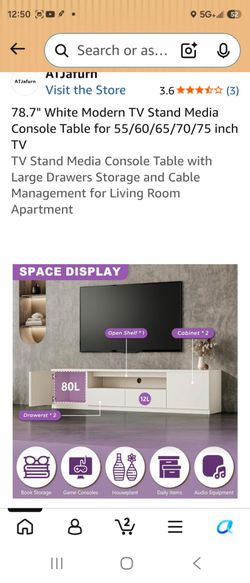 Modern tv stand console table