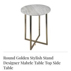 2 Marble Side tables