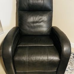 Black Leather recliner Sofa