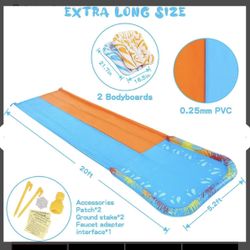 slip and slide with boards - 20ft