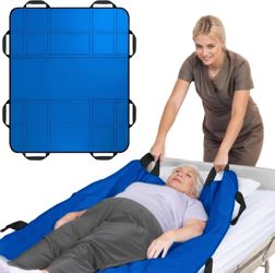 NurtureCare Upgraded 3-Layer Comfort Positioning Bed Pad with Handles Washable Waterproof Transfer Board for Turning Moving Patient Inconvenience Care