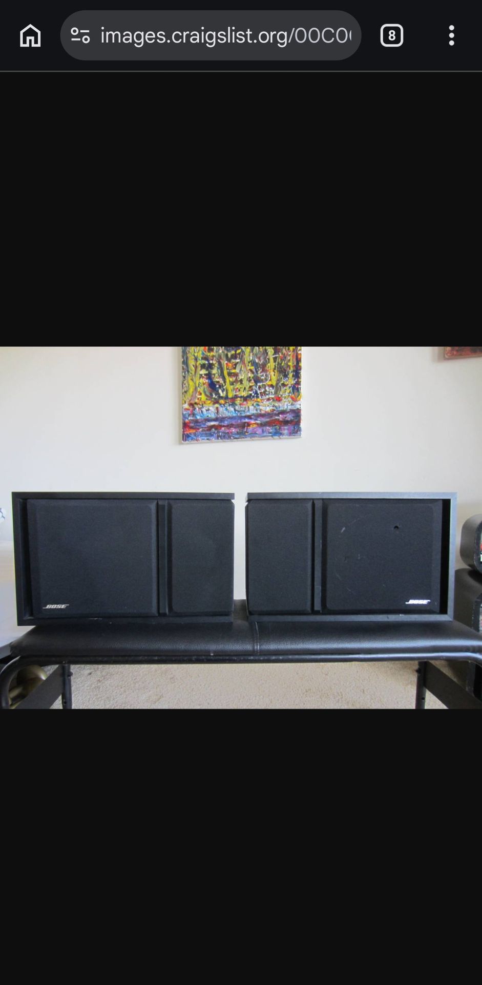 Bose 301 Series III 3 Direct Reflecting Speakers Black