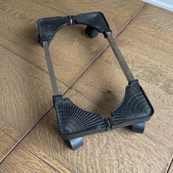 Mobile CPU Stand Adjustable Computer Tower Stand with 4 Caster Wheels