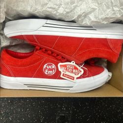 Supreme Vans Sid Fuck Em Red SS24