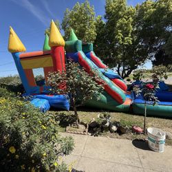 FOR SALE  Bounce House Slide Dry And Wet 
