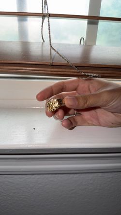 Gold nugget ring 10K