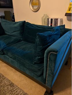 Teal Dillards sofa