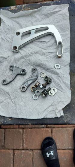 CHEVY BBC POWER STEERING PUMP BRACKETS ALUMINUM SAGINAW 454 402 427 396