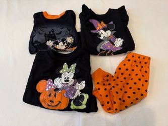 4 pc toddler Halloween Minnie clothing bundle