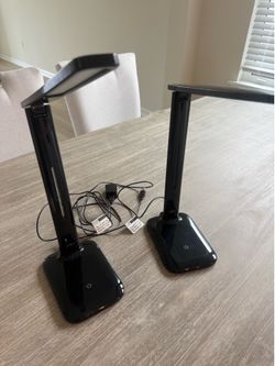 2 Multi positionLED desk lamps