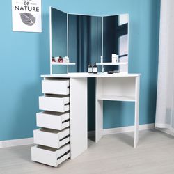 Corner Makeup Table