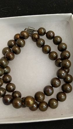 BROWN PEARL BRACELET