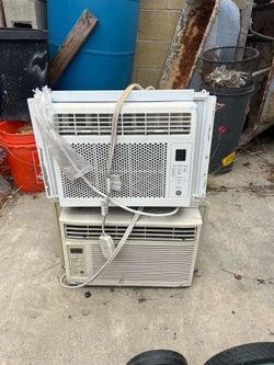 Two air-conditioning units one of them is practically brand new. I only use it one time straight out of the box.