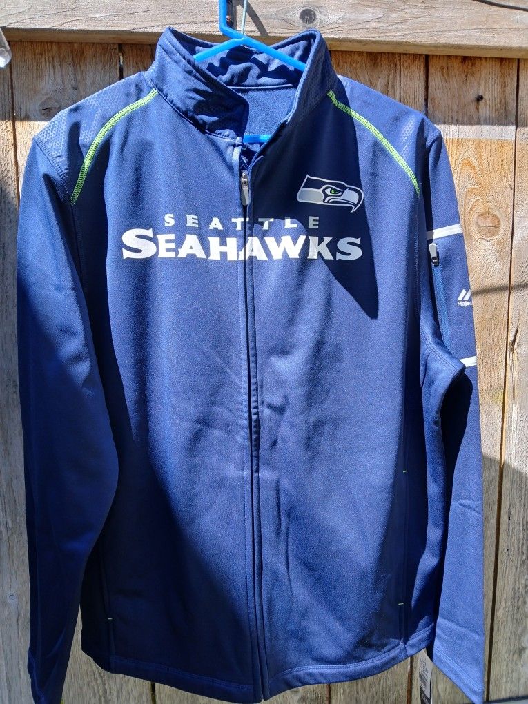 Seahawks Men's Zip-Up Jacket LG