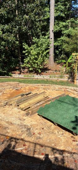 Pressure treated wood and steps