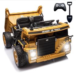 NEWQIDA 24V Ride on Dump Truck, Kids Electric Car with Remote Control,